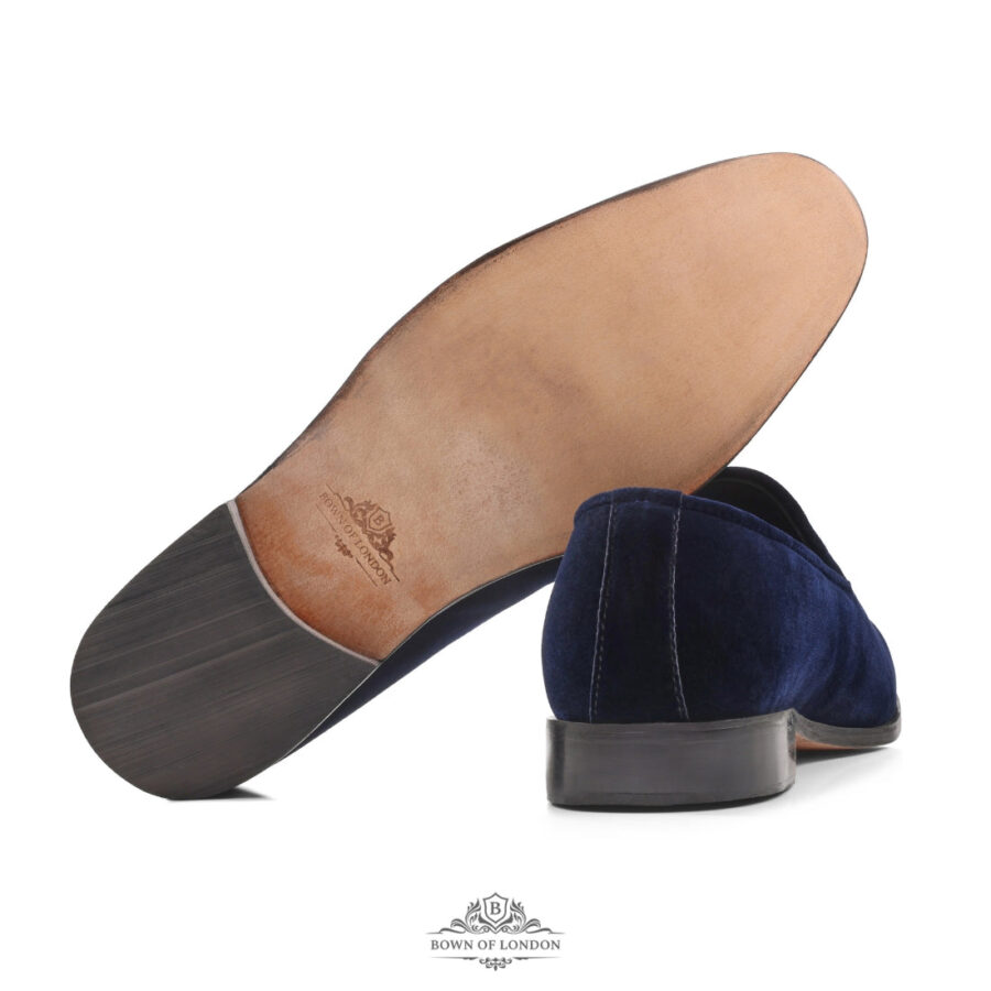 Sunsion Men’s Velvet Loafers – Embroidered Slip-On Slippers for Elegant Comfort - Image 2