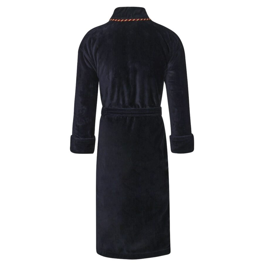 Sunsion Navy Velvet Robe Set – Luxury His & Hers Dressing Gown Bundle - Image 3