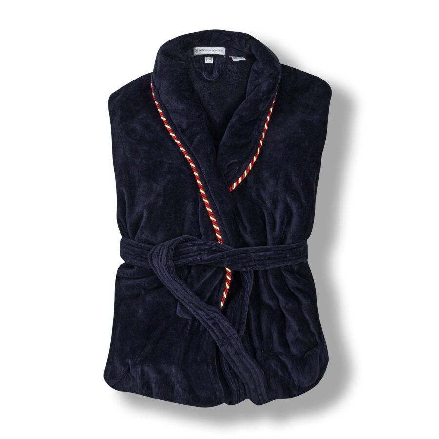 Sunsion Navy Velvet Robe Set – Luxury His & Hers Dressing Gown Bundle - Image 6