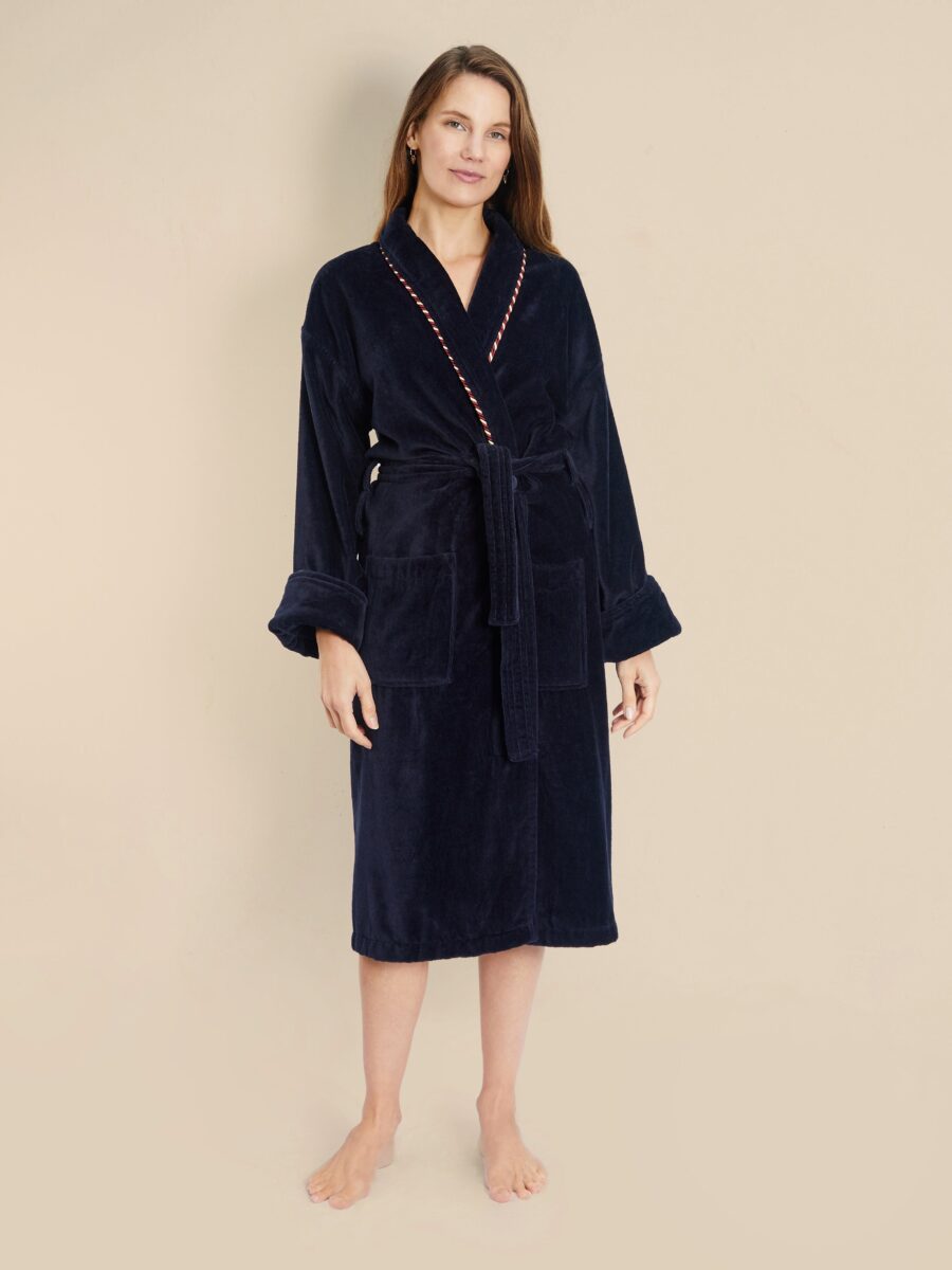 Sunsion Navy Velvet Robe Set – Luxury His & Hers Dressing Gown Bundle - Image 5