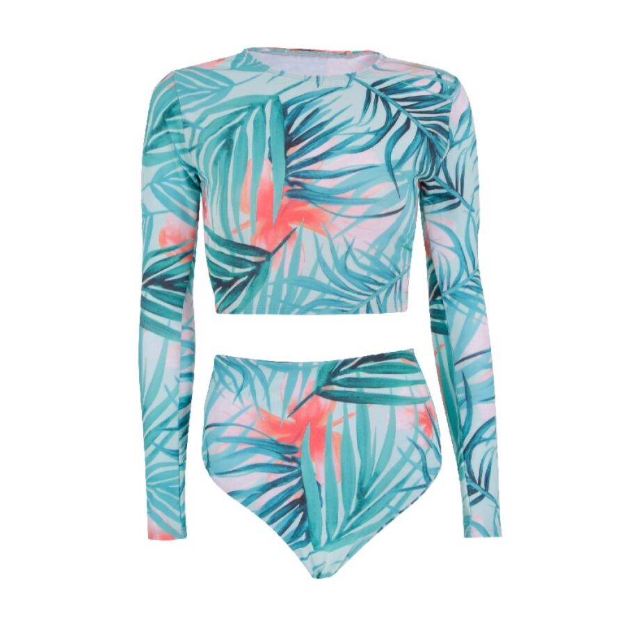 Sunsion Turquoise Glow Bikini Set – 2-Piece Swimsuit for Women