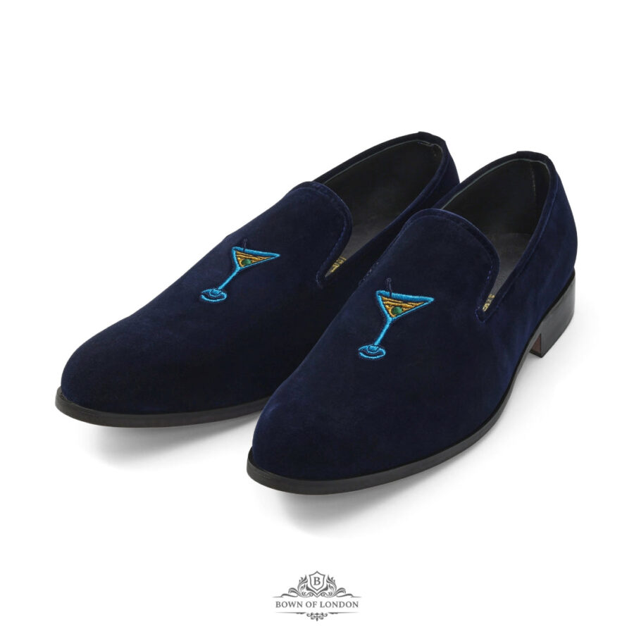 Sunsion Men’s Velvet Loafers – Embroidered Slip-On Slippers for Elegant Comfort - Image 3