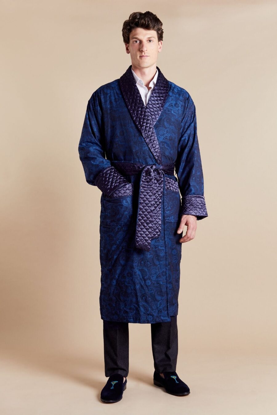 Sunsion Sherlock Men’s Long Smoking Jacket – Classic & Elegant - Image 2